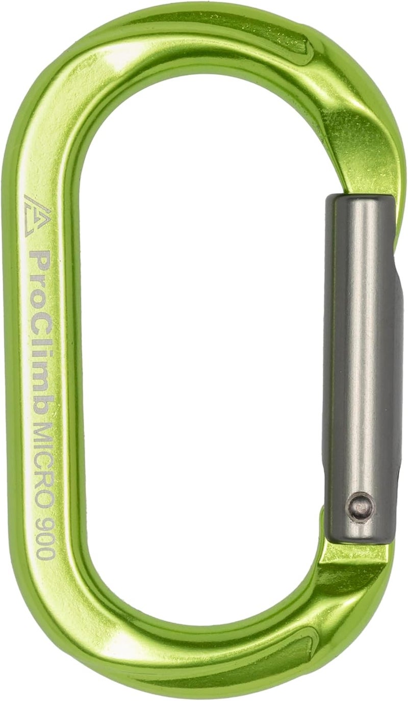 ProClimb Carabiner Micro 900 Aluminum Straight Gate Keylock 4 kN - Image 4